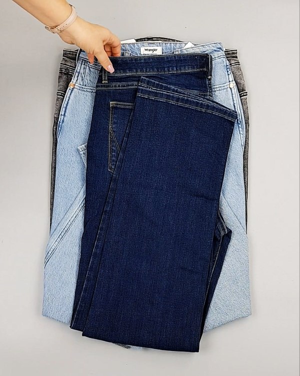 Фотография  703 - Джинсы WRANGLER м/ж#8,1 кг, ЛОТ №7011 оптом в Воронеже и Воронежской области