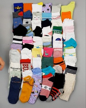 Купить Носки дети СТОК лето#5 кг, ЛОТ №6992 оптом в Воронеже и Воронежской области