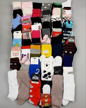 Купить Носки дети СТОК зима#5 кг, ЛОТ №6986 оптом в Воронеже и Воронежской области