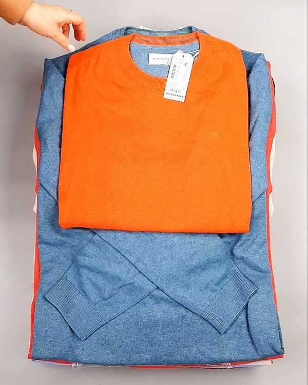 Фотография  938 - Джемпера легкие мужские TOM TAILOR 124#8,35 кг, ЛОТ №7605 оптом в Воронеже и Воронежской области