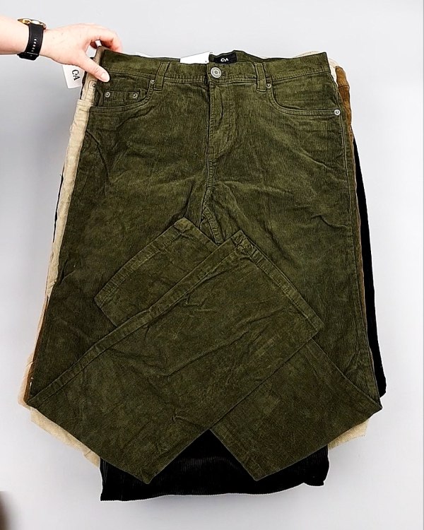 Фотография  793 - Брюки вельветовые м/ж C&A 025#10 кг, ЛОТ №8031 оптом в Воронеже и Воронежской области