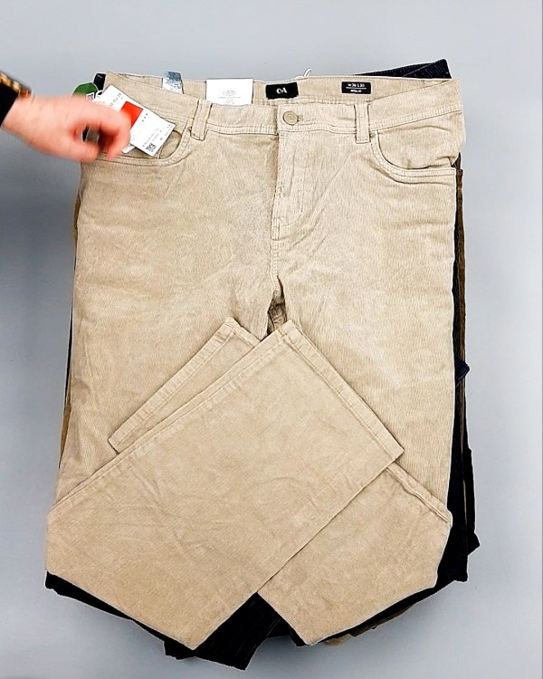 Фотография  390 - Брюки вельветовые м/ж C&A 025#10 кг, ЛОТ №7902 оптом в Воронеже и Воронежской области