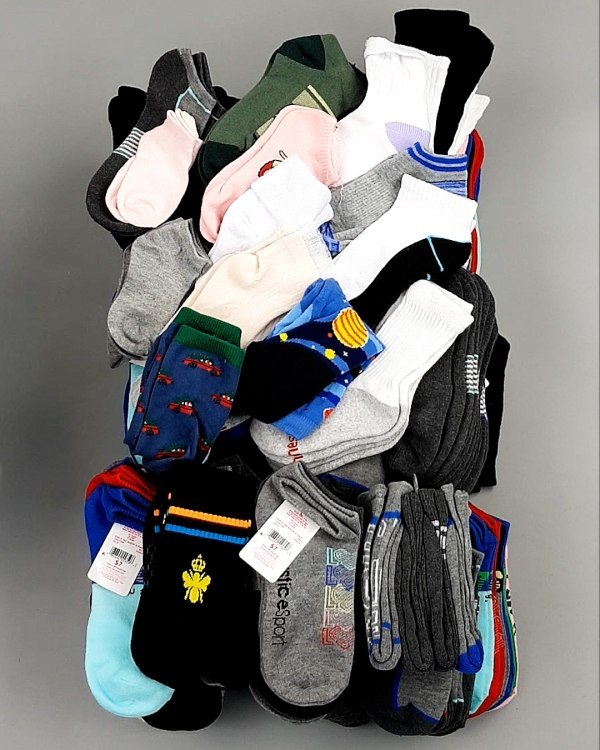 Фотография  403 - Носки дети лето CAN 084#5 кг, ЛОТ №8000 оптом в Воронеже и Воронежской области