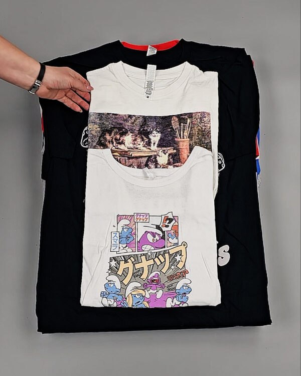 Фотография  917 - Футболки м/ж (Printed T-Shirts New)#5 кг, ЛОТ №8511 оптом в Воронеже и Воронежской области