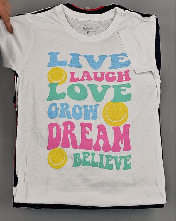 Фотография  762 - Футболки м/ж (Printed T-Shirts New)#5 кг, ЛОТ №8913 оптом в Воронеже и Воронежской области