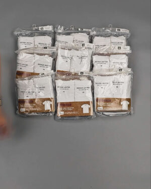 Фотография  728 - Футболка белая муж Корея 085#5 кг оптом в Воронеже и Воронежской области