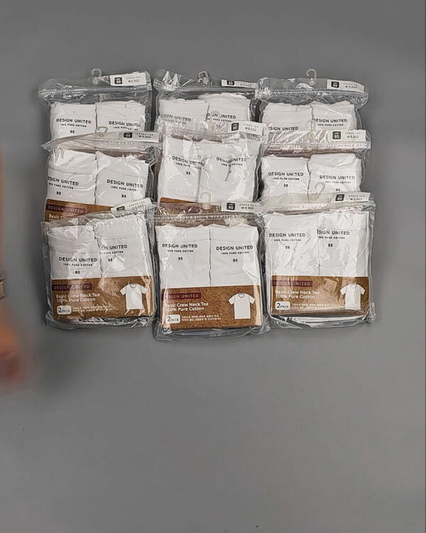 Фотография  461 - Футболка белая муж Корея 085#5 кг оптом в Воронеже и Воронежской области