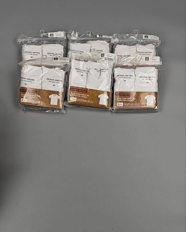 Фотография  320 - Футболка белая муж Корея 085#5 кг оптом в Воронеже и Воронежской области