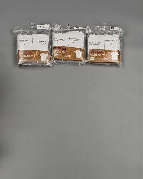 Фотография  581 - Футболка белая муж Корея 085#5 кг оптом в Воронеже и Воронежской области